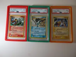 PSA 9 EX Unseen Forces Gold Star Pokemon Set Entei, Raikou, & Suicune 2005 - Image 1