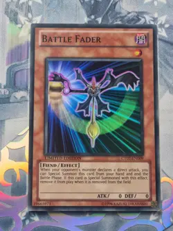 CT07-EN009 Battle Fader Super Rare Limited Edition Near Mint YuGiOh TCG - Image 1