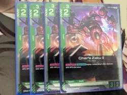 English Gundam Card Game Beta - Char's Zaku II GD01-026 - Image 1