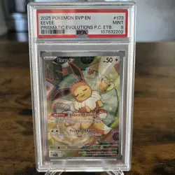 Pokemon Eevee TCG 173 Promo Card Pokemon Center PSA 9 - Image 1