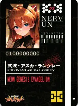 ASUKA LANGLEY SORYU 02 Neon Genesis Evangelion Anime Collectible Card - Image 2