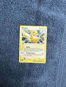 2003 Pikachu 012 Holo Black Star Promo Pokemon Card E Reader - Near Mint NM - Image 1