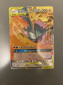 Moltres & Zapdos & Articuno GX 44/68 Hidden Fates Holo Rare Pokemon Card - Image 1