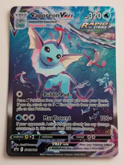 Vaporeon VMAX SWSH182 Pokemon TCG SWSH: Sword & Shield Promo Card Holo NM - Image 1
