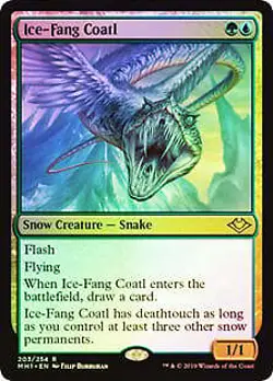 Ice-Fang Coatl FOIL Modern Horizons PLD Blue Green Rare MAGIC CARD ABUGames - Image 1