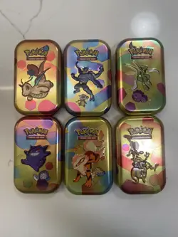Pokemon 151 mini tins Lot Of 6, No Packs ! Comes With Poster Card And Coin - Image 1