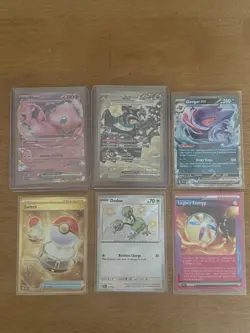 Pokemon TCG 6 Card Lot - Mew Ex, Cornerstone Mask Ogerpon, Gengar Ex, & More! - Image 1