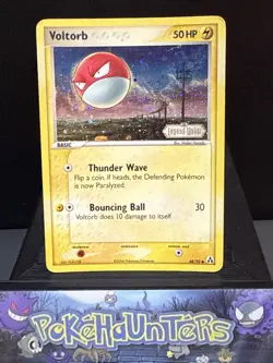 Pokemon Card Voltorb 68/92 EX Legend Maker Reverse Holo STAMPED Played - Image 1