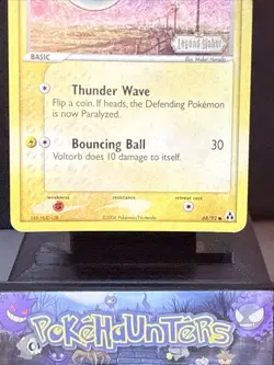 Pokemon Card Voltorb 68/92 EX Legend Maker Reverse Holo STAMPED Played - Image 3