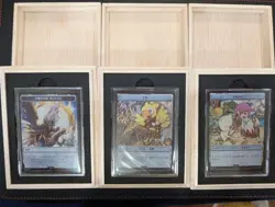 MTG Stainless Token Complete Set Sephiroth Clue Tresure FinalFantasy Wooden Case - Image 1
