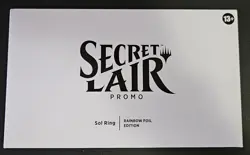 MTG Secret Lair Sol Ring Foil Edition (Winter Superdrop Promo 910) SEALED - Image 1