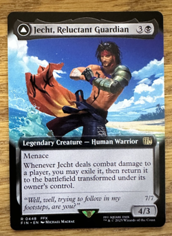 MTG Final Fantasy, Jecht, Reluctant Guardian / Braska's Final Aeon - Borderless - Image 1