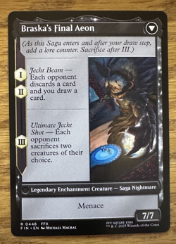 MTG Final Fantasy, Jecht, Reluctant Guardian / Braska's Final Aeon - Borderless - Image 2