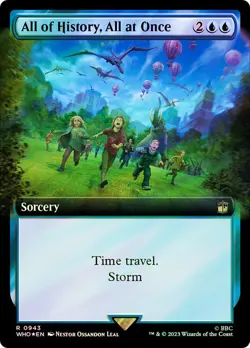 All of History, All at Once Surge Foil Extended Art Doctor Who Commander NM MTG - Image 1