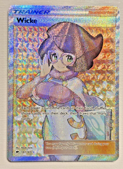 Wicke (Full Art) 147/147 Sm-Burning Shadows Holo Perfect Mint WAIFU Rare Pokemon - Image 1