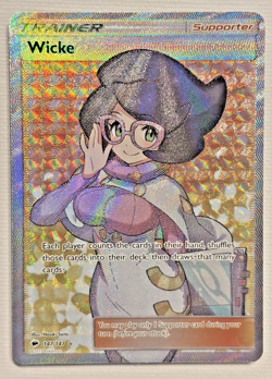 Wicke (Full Art) 147/147 Sm-Burning Shadows Holo Perfect Mint WAIFU Rare Pokemon - Image 2