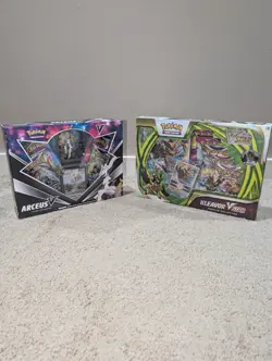Pokemon TCG Arceus V Figure Collection & Kleavor Vstar Premium Collection Boxes 820650850165 - Image 1