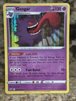 Pokemon Gengar 057/198 NM Chilling Reign Holo Rare NM Condition - Image 1
