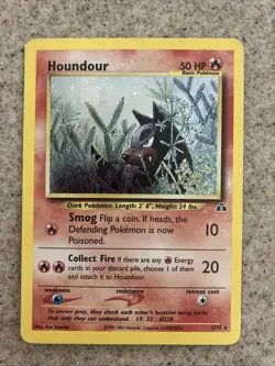 2001 Pokemon Neo Discovery Houndour 5/75 Holo LP - Image 1