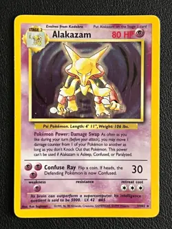 Alakazam / Simsala - Base Set - #1/102 - Pokemon TCG - English - Rare Holo - Image 1