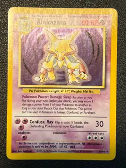 Alakazam / Simsala - Base Set - #1/102 - Pokemon TCG - English - Rare Holo - Image 2