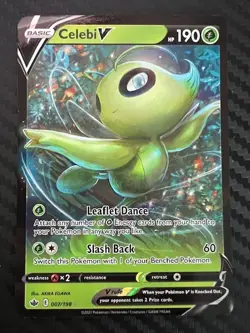 Pokemon TCG Chilling Reign Celebi V 007/198 Ultra Rare NM - Image 1