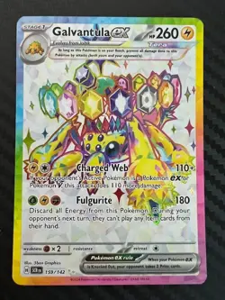 Pokemon TCG Galvantula ex Full Art 159/142 SV07: Stellar Crown LP/MP - Image 1