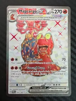 Pokemon TCG Magcargo ex 191/167 Ultra Rare SV06: Twilight Masquerade 191/167 NM - Image 1