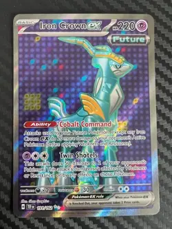 Pokemon TCG Iron Crown EX Holo Ultra Rare Temporal Forces 191/162 NM - Image 1
