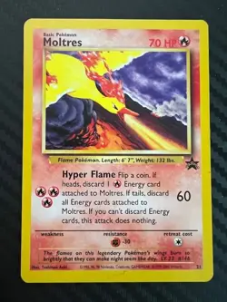 Pokemon TCG Moltres 21/53 Wotc Promo Regular LP/MP - Image 1