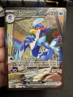 Paldea Evolved QUAQUAVAL EX Special Illustration Rare #260/193 Pokemon TCG - Image 1