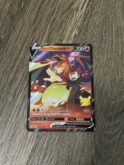 Pokemon TCG Celebrations SWSH133 Lance's Charizard V - Promo 25th Anniversary NM - Image 1