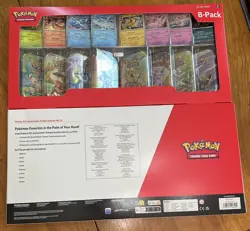 Lot (2) Pokemon TCG: Prismatic Evolutions 8-Pack Mini-Tins Promos Costco Bundle - Image 2
