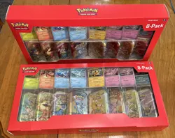 Lot (2) Pokemon TCG: Prismatic Evolutions 8-Pack Mini-Tins Promos Costco Bundle - Image 4