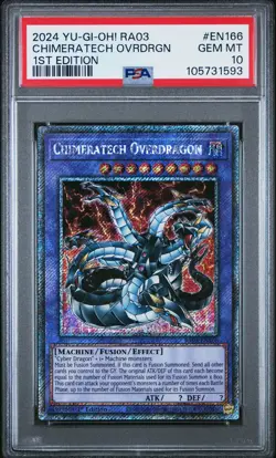 2024 YU-GI-OH! RA03-QUARTER CENTURY BONANZA 1ST ED CHIMERATECH OVERDRAGON PSA 10 - Image 1