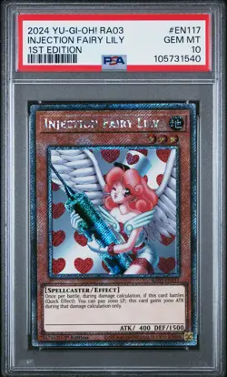2024 YU-GI-OH! RA03-QUARTER CENTURY BONANZA 1ST ED INJECTION FAIRY LILY PSA 10 - Image 1