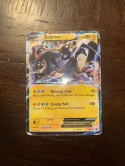 Pokemon Zekrom Card - Glinting Claw & Strong Volt Moves BW38 Promo - Image 1