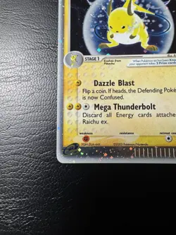 Pokemon Raichu EX Holo Ultra Rare Card 98/100 2003 Sandstorm Mint Condition - Image 3