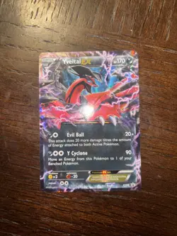Pokemon Yveltal EX Black Star Promo Holo Card XY08 Full Art Rare - Image 1