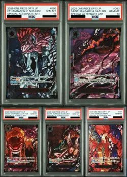 PSA 10 One Piece Card Five Elders Alt Art Red Text Set Sequential 5 set Japanese - Image 1