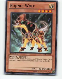 Bujingi Wolf JOTL-EN019 1st Edition YuGiOh Card - Image 1
