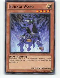 Bujingi Warg JOTL-EN081 1st Edition YuGiOh Card - Image 1