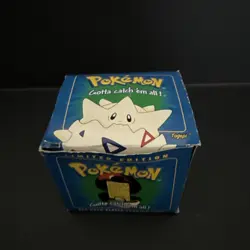 NOS Vintage Pokemon TOGEPI 23K Gold Plated Trading Card 1999 Burger King Sealed - Image 1