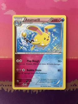 Pokemon Card Azumarill Steam Siege Uncommon 77/114 Near Mint - Image 1