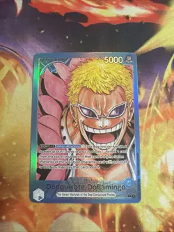 G2U One Piece Card Game Donquixote Doflamingo OP01060 L Leader Alternate Art Car - Image 1