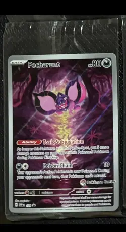 Pecharunt SVP129 Pokemon Center Stamped Black Star Promo Card (Sealed) - Image 1