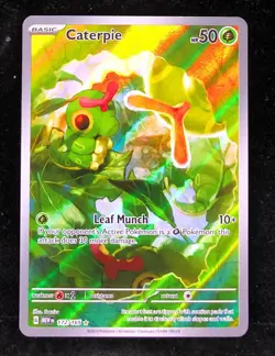 Pokemon Card - Scarlet & Violet 151 Caterpie 172/165 Illustration Rare - M/NM - Image 1
