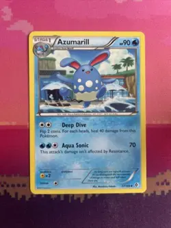 Pokemon Card Azumarill Boundaries Crossed Uncommon 37/149 Near Mint - Image 1