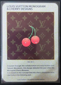 Louis Vuitton x Murakami Trading Card Monogram Cherry Designs Japanese 026 - Image 1