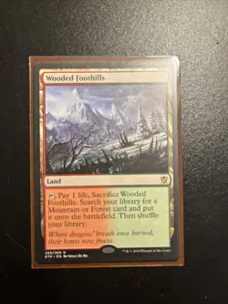 Wooded Foothills Khans of Tarkir Regular MTG Magic the Gathering - Image 1